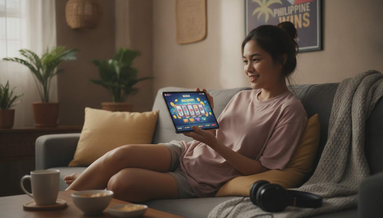 Explore the Slots Universe A woman from the Philippines enjoying online slots